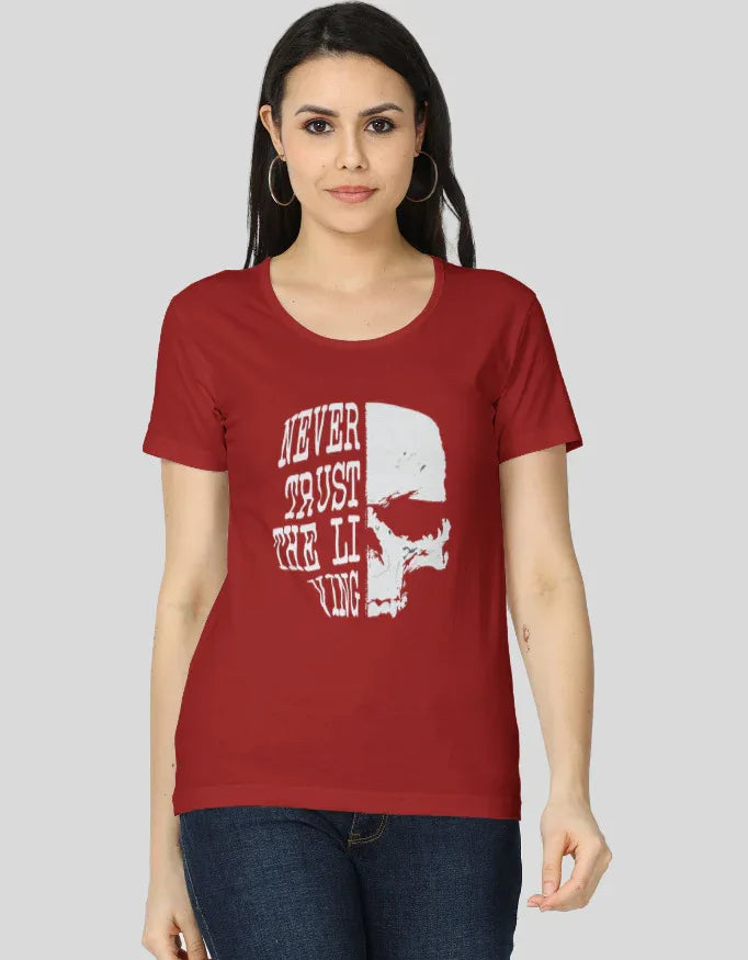 Never Trust the Living Graphic Classic T-Shirt for Women - Not So Suttle
