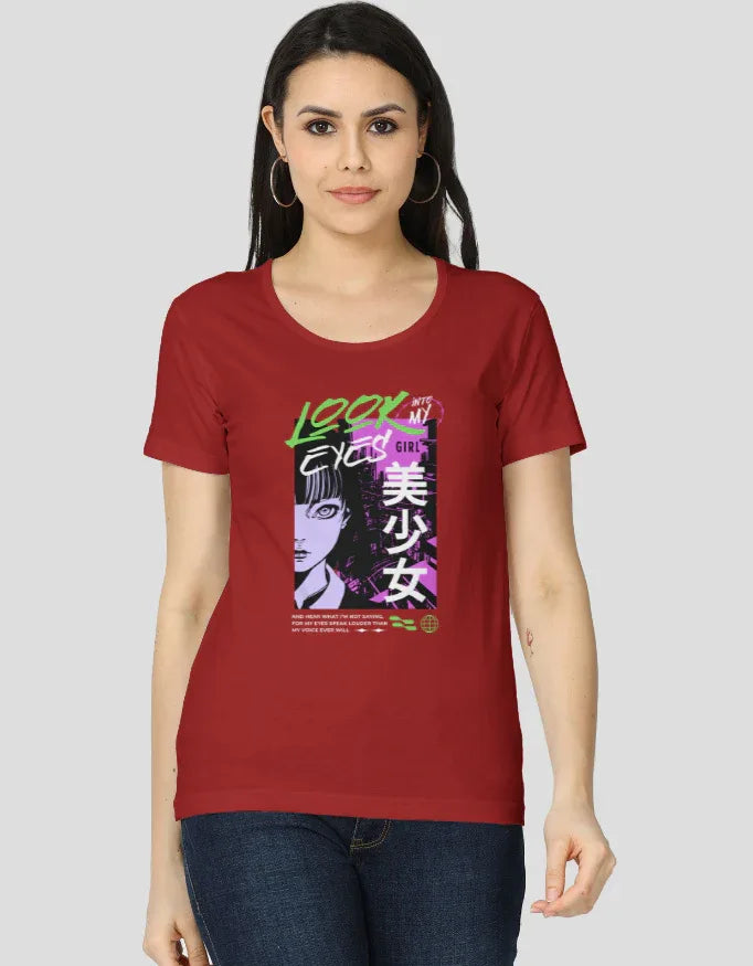 Look into my Eyes Graphic Classic T-Shirt for Women - Not So Suttle