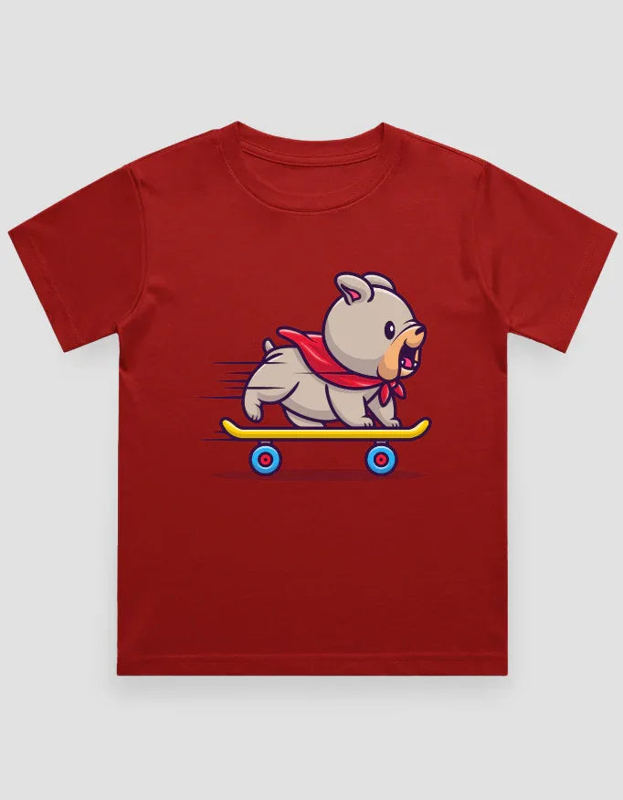 Skate Dog Graphics T-Shirt for Boys - Not So Suttle