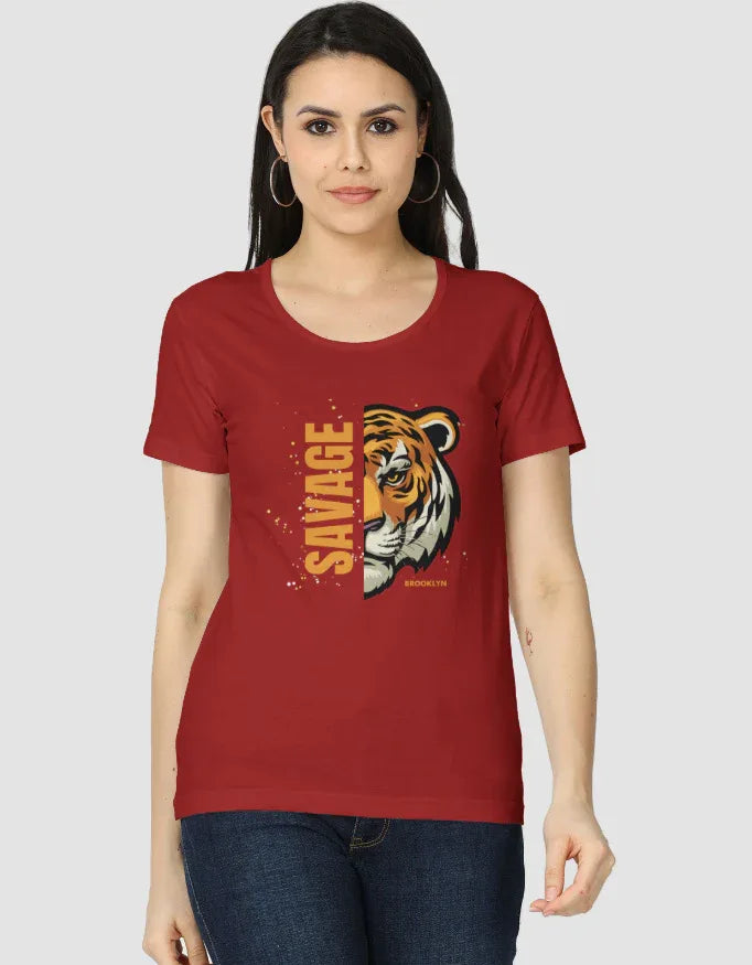 Savage Graphic Classic T-Shirt for Women - Not So Suttle