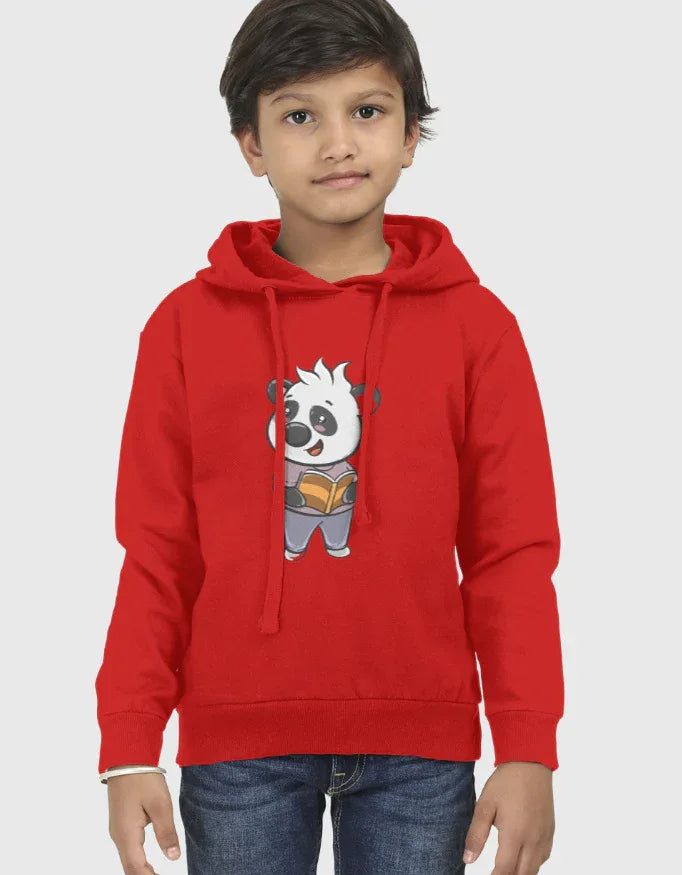 Panda Reading Book Graphic Kids Hoodie - Not So Suttle