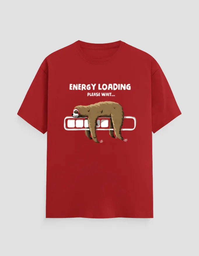 Energy Loading Graphic Classic Crew T-Shirt for Men - Not So Suttle