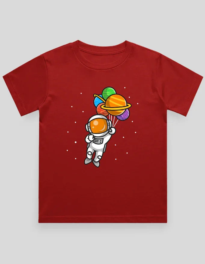 Space Balloon Graphics T-Shirt for Boys - Not So Suttle
