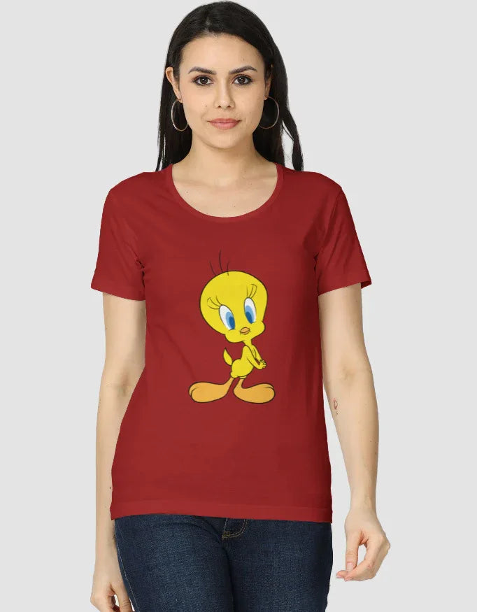 Tweety Graphic Classic T-Shirt for Women - Not So Suttle