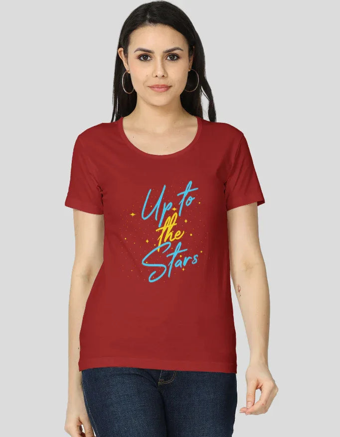Up to the Stars Graphic Classic T-Shirt for Women - Not So Suttle