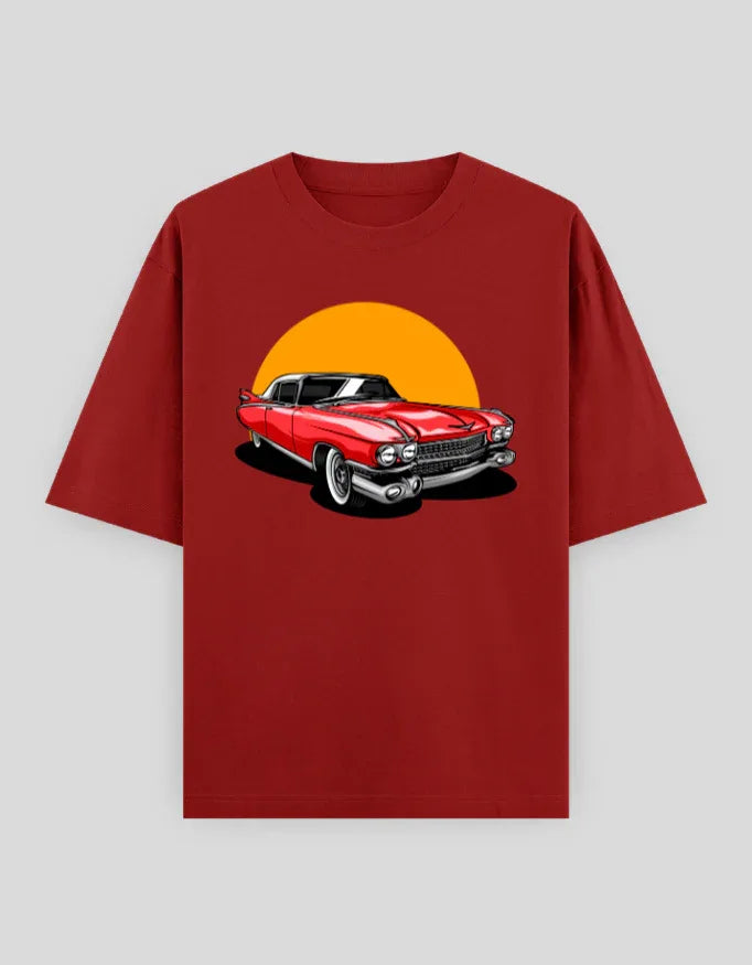 Mustang Graphic Oversized Classic T-Shirt for Men - Not So Suttle