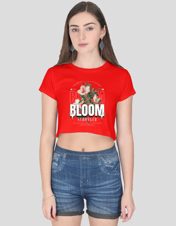 Bloom Graphic Crop Top for Women - Not So Suttle