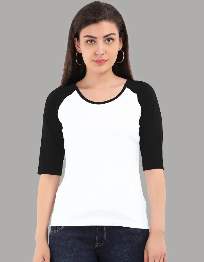 Women's Raglan 3/4th sleeves T-Shirt - Not So Suttle