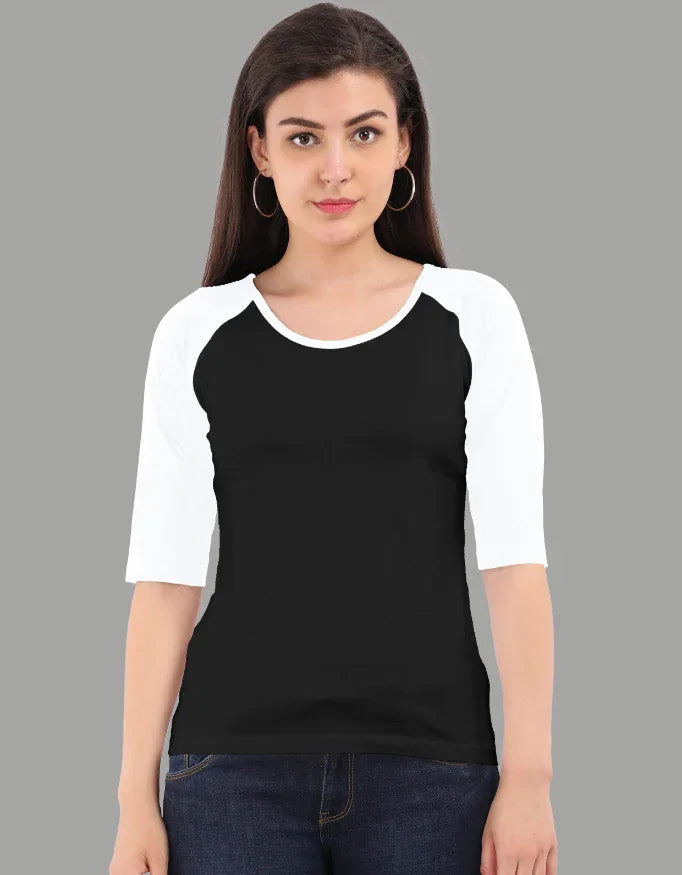 Women's Raglan 3/4th sleeves T-Shirt - Not So Suttle