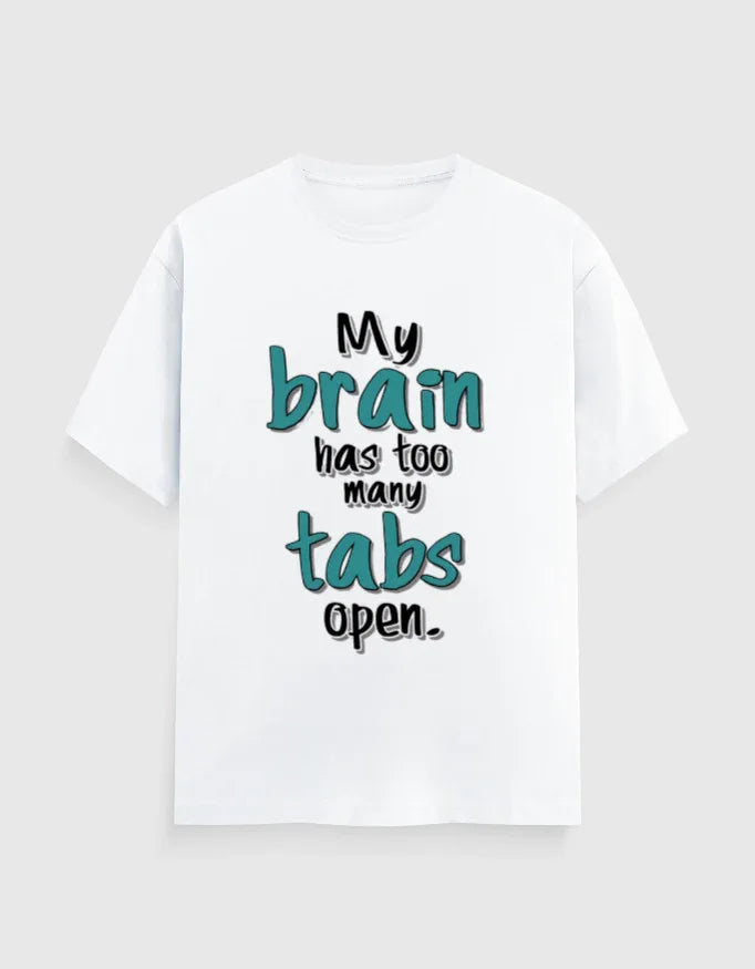 Too Many Tabs Graphic Classic Crew T-Shirt for Men - Not So Suttle