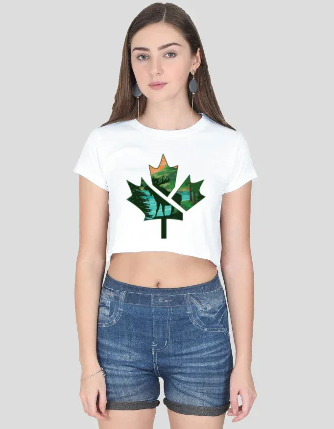 Autumn Graphic Crop Top for Women - Not So Suttle