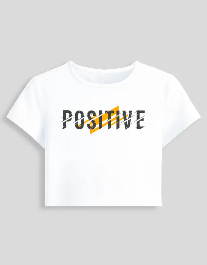 Positive Graphic body-hugging fit Baby Tee for Women - Not So Suttle
