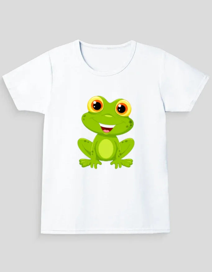 Sitting Frog Graphic T-Shirt for Girl's - Not So Suttle