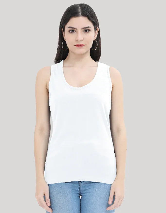 Grey and White Tank Top - Not So Suttle