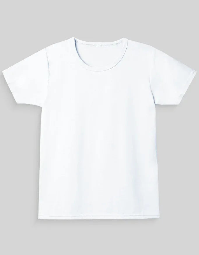 Girl's Crew Neck T-Shirt White - Not So Suttle