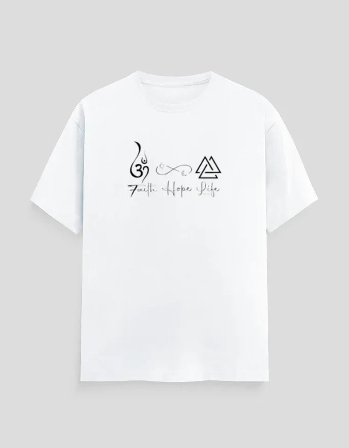 Faith Hope Life Graphic T-Shirt for Men - Not So Suttle