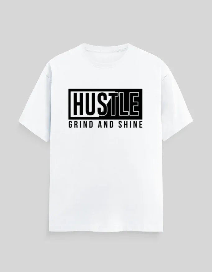 Hustle Graphic Classic Crew T-Shirt for Men - Not So Suttle
