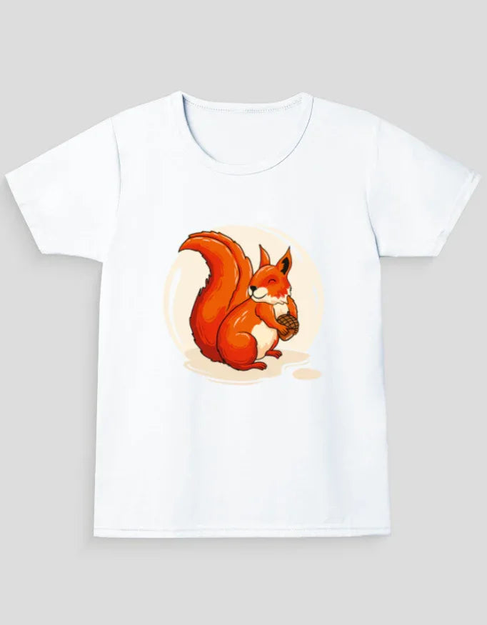 Squirrel Graphic T-Shirt for Girl's - Not So Suttle