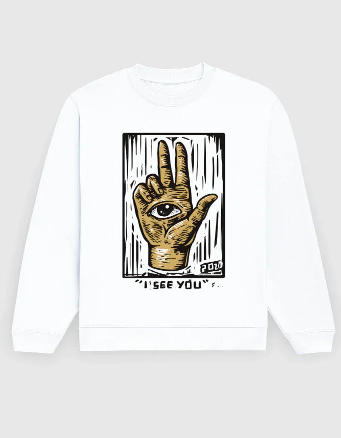 I See You Graphic Sweatshirt for Men - Not So Suttle