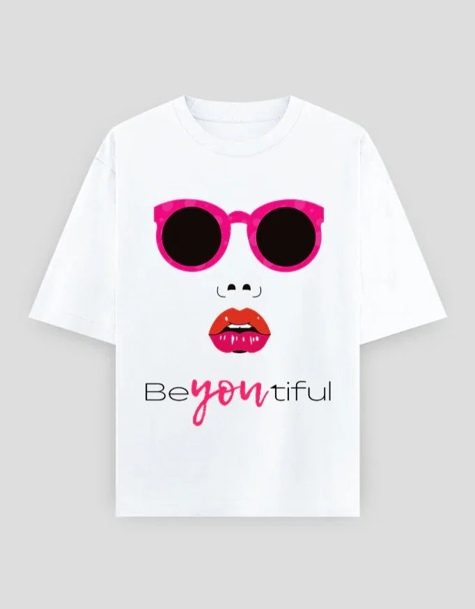 BeYoutiful Graphic Oversized Classic T-Shirt for Women - Not So Suttle