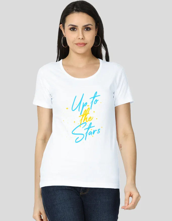 Up to the Stars Graphic Classic T-Shirt for Women - Not So Suttle