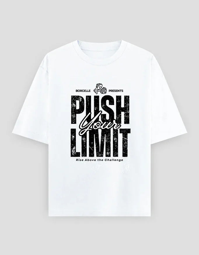 Push Your Limit Graphic Oversized Classic T-Shirt for Women - Not So Suttle