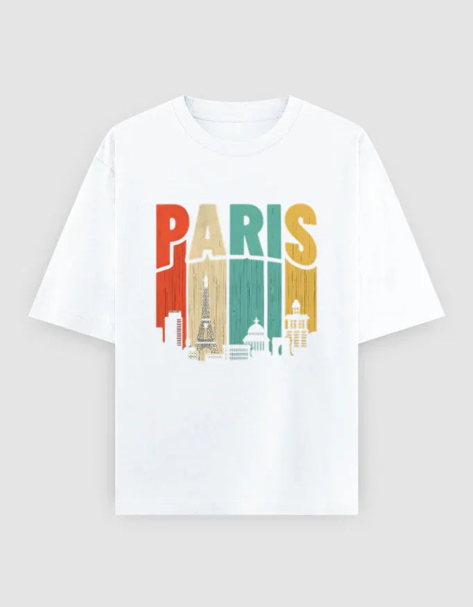 Paris Graphic Oversized Classic T-Shirt for Men - Not So Suttle
