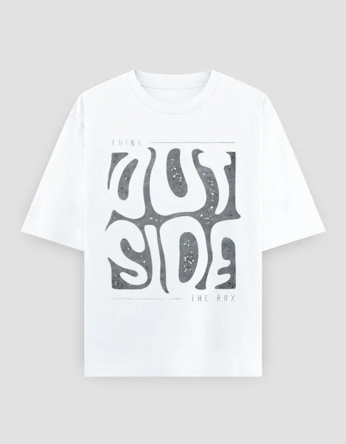 Outside Graphic Oversized Classic T-Shirt for Men - Not So Suttle