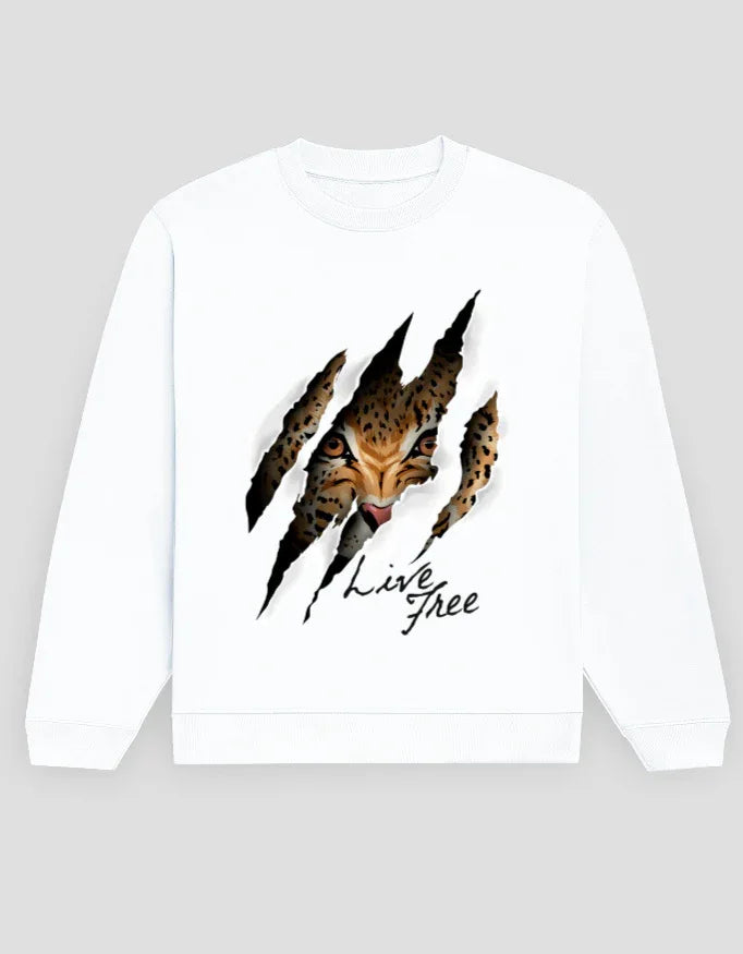 Live Free Graphic Sweatshirt for Men - Not So Suttle