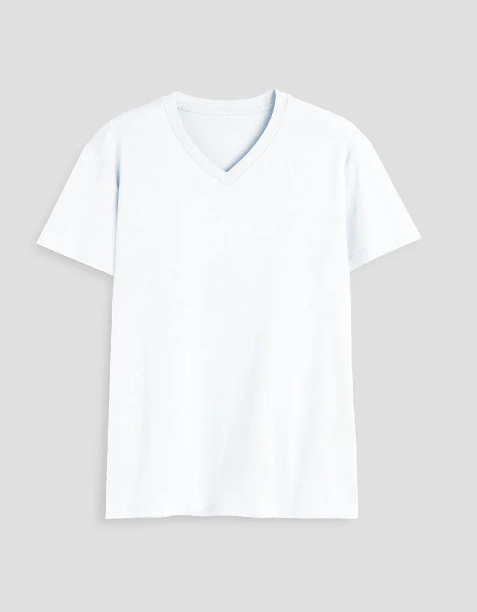 Solid V Neck T-Shirt for Men - Not So Suttle