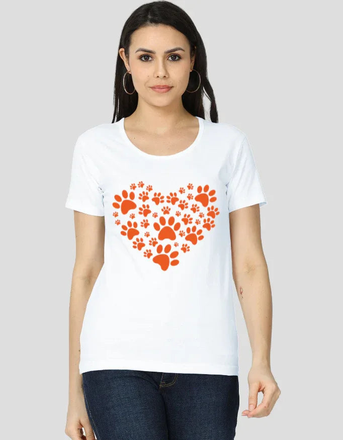 Paws Love Graphic Classic T-Shirt for Women - Not So Suttle