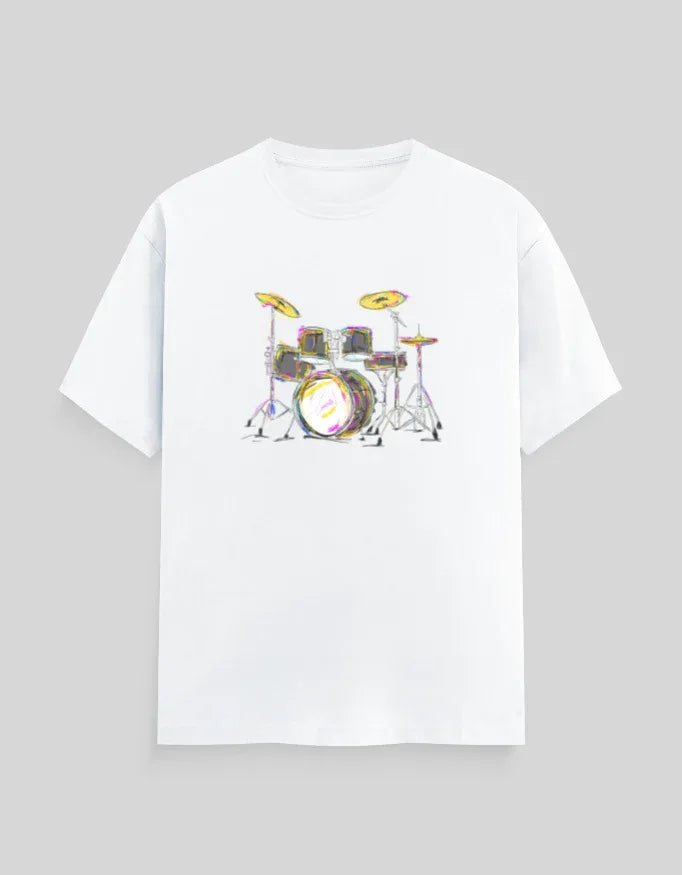 Drums Graphic Classic Crew T-Shirt for Men - Not So Suttle