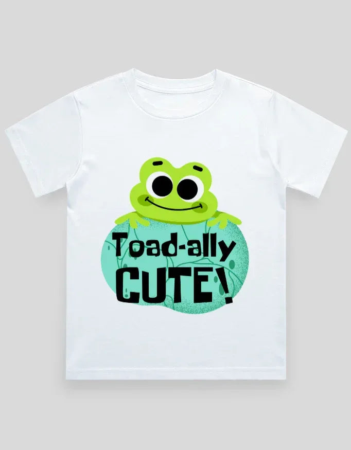 Cute Toad Graphic T-Shirt for Boys - Not So Suttle