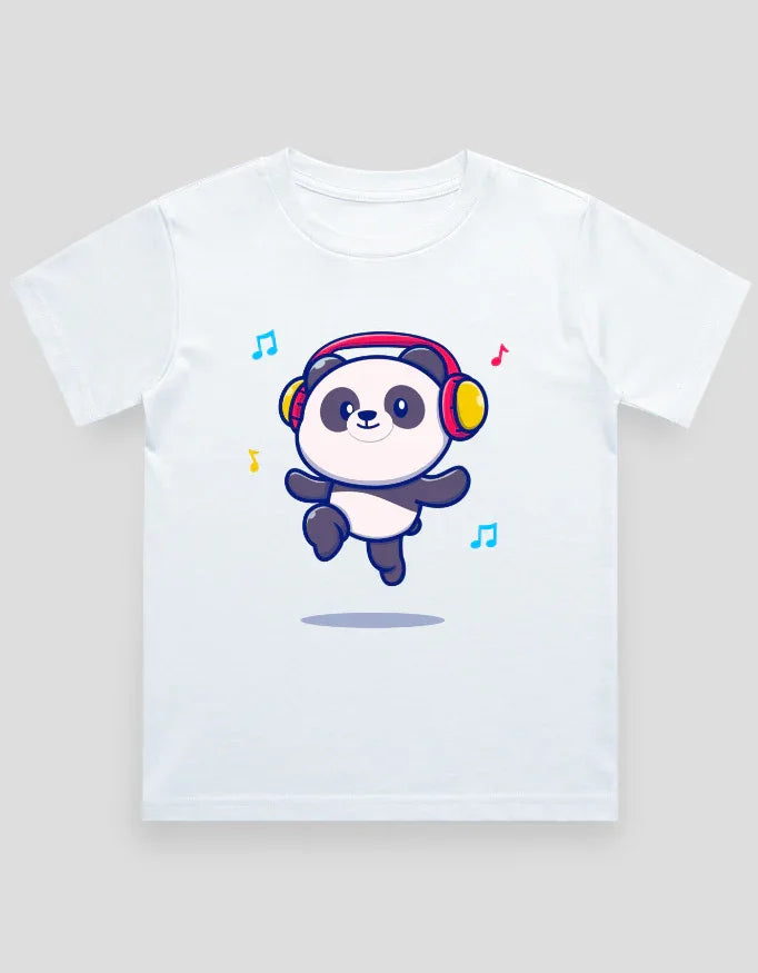 Panda Headphone Graphics T-Shirt for Boys - Not So Suttle