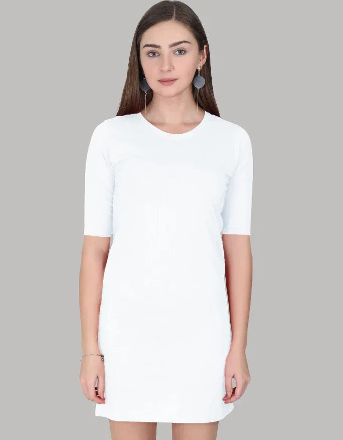 White T-Shirt Dress - Not So Suttle