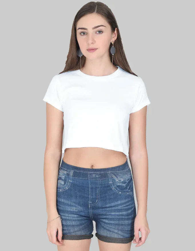 Grey and White Crop Top - Not So Suttle