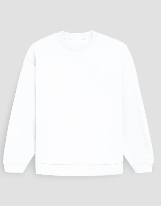 White Oversized Sweatshirt - Not So Suttle