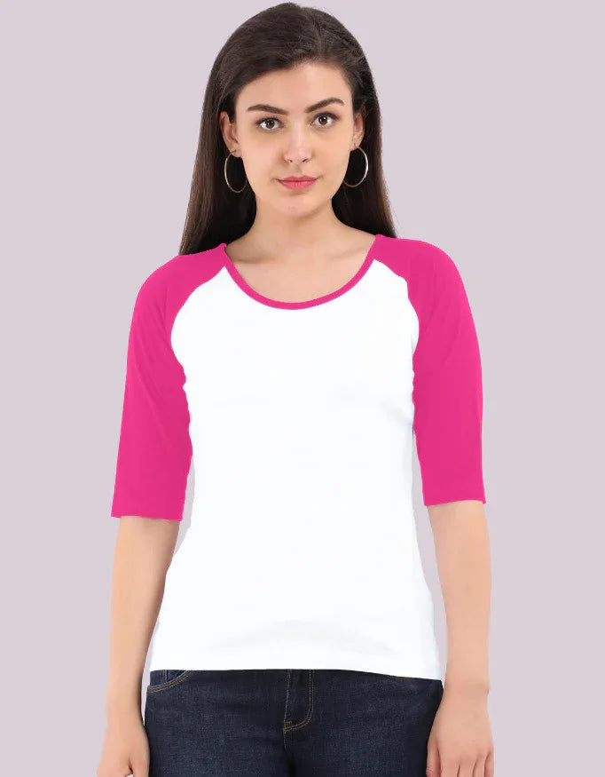 Women's Raglan 3/4th sleeves T-Shirt - Not So Suttle
