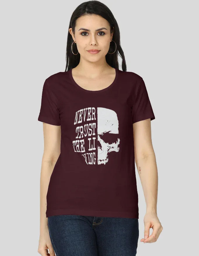 Never Trust the Living Graphic Classic T-Shirt for Women - Not So Suttle