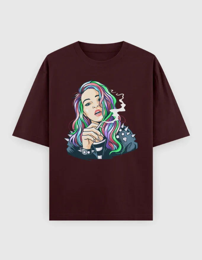 Rebel Graphic Oversized Classic T-Shirt for Women - Not So Suttle