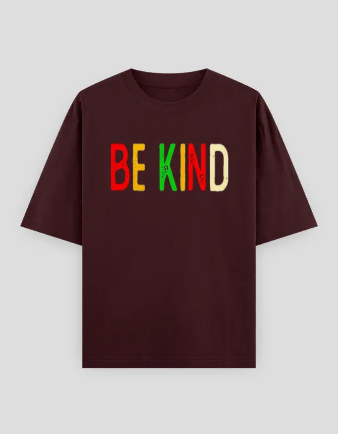Be Kind Graphic Oversized Classic T-Shirt for Men - Not So Suttle