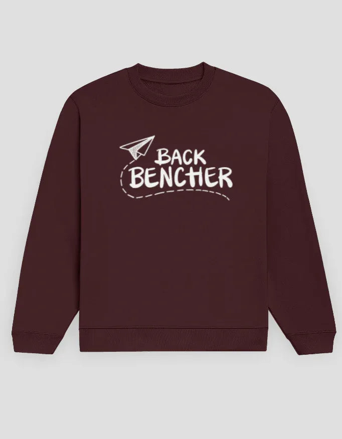 Back Benchers Graphic Sweatshirt for Men - Not So Suttle