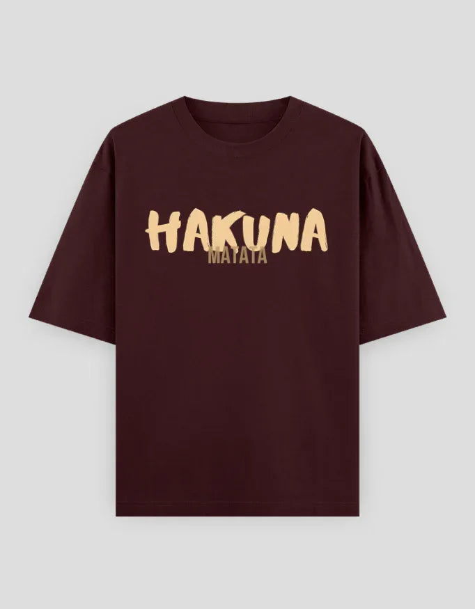 Hakuna Matata Graphic Oversized Classic T-Shirt for Men - Not So Suttle
