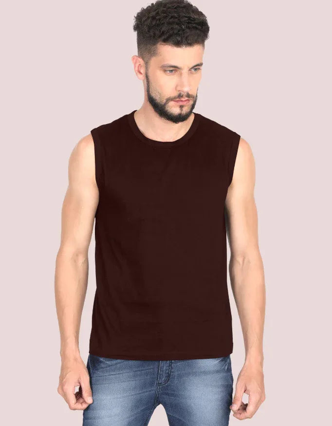 Men's Solid Sleeveless T-Shirt - Not So Suttle