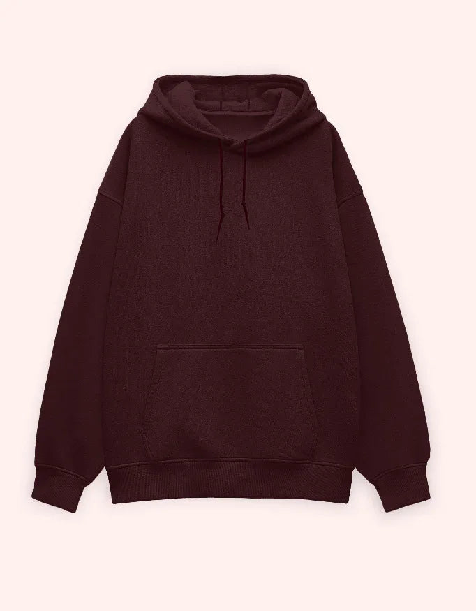 Maroon Oversized Hoodie for Men - Not So Suttle