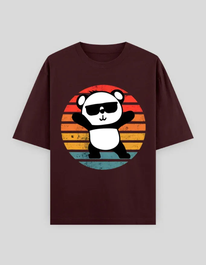 Cool Panda Oversized Classic T-Shirt for Men - Not So Suttle