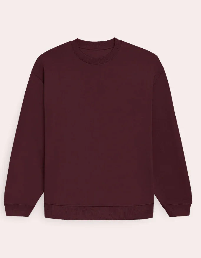 Maroon Oversized Sweatshirt - Not So Suttle