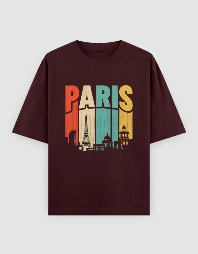 Paris Graphic Oversized Classic T-Shirt for Men - Not So Suttle