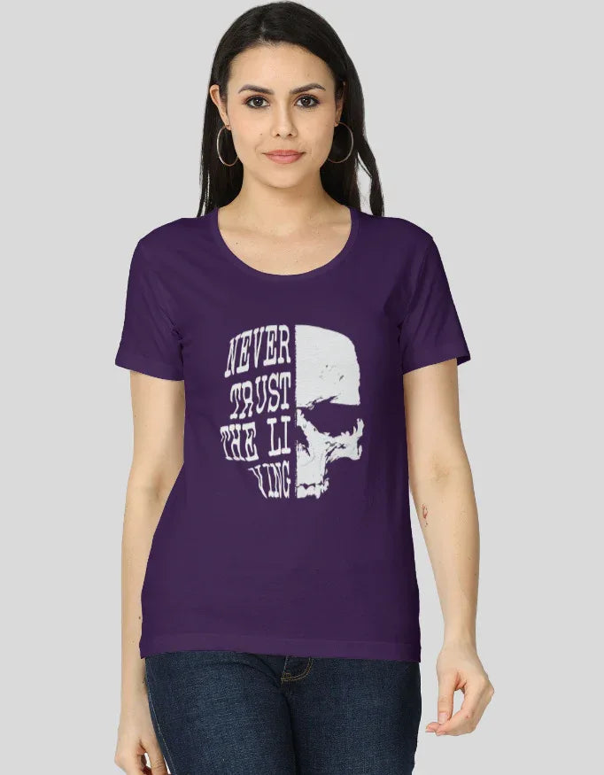 Never Trust the Living Graphic Classic T-Shirt for Women - Not So Suttle