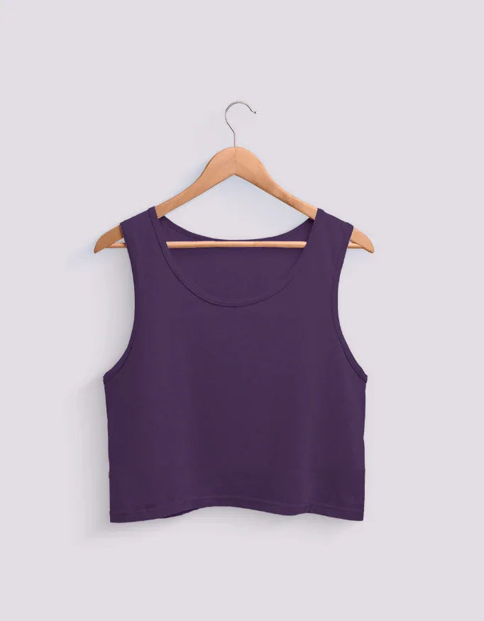 Purple Crop Tank - Not So Suttle